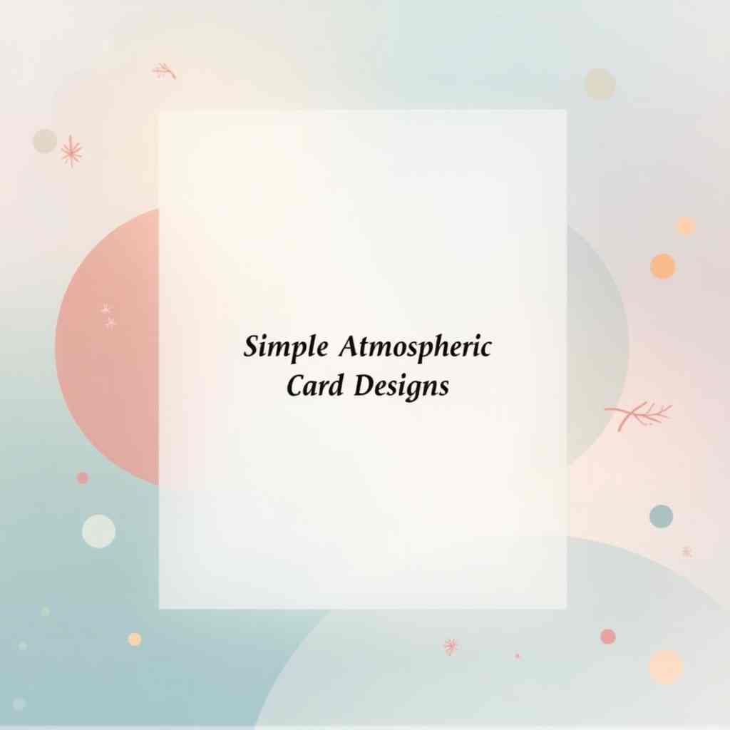 Simple atmospheric card vector design material